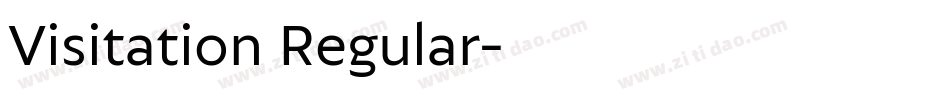 Visitation Regular字体转换